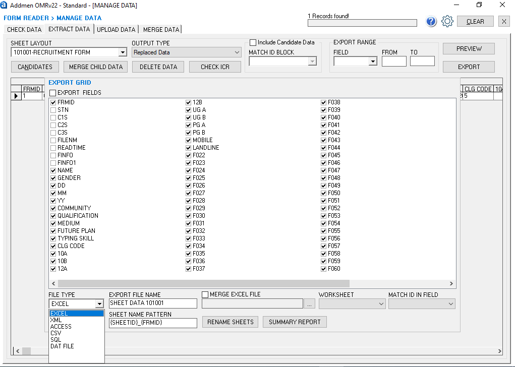 Addmen Software Output With Other Software